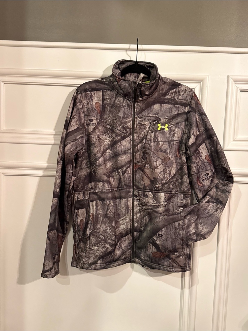 Under Armour Scent Control Armour Fleece Jacket Camo Mossy Oak Full Zip